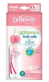 Dr.browns Narrow Option+bottle Pink 250ml, .